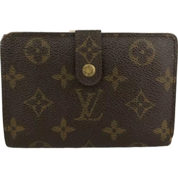 054166AR (E1) Louis Vuitton Wallet Porte Monnaie Billets Viennois Brown Monogram - Picture 1 of 9